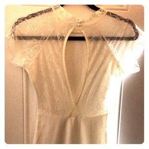 NASTYGAL backless bodycon lace dress